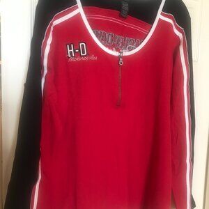 motorcycle long sleeve shirt. Vintage NEW. Embroidered. L - XL